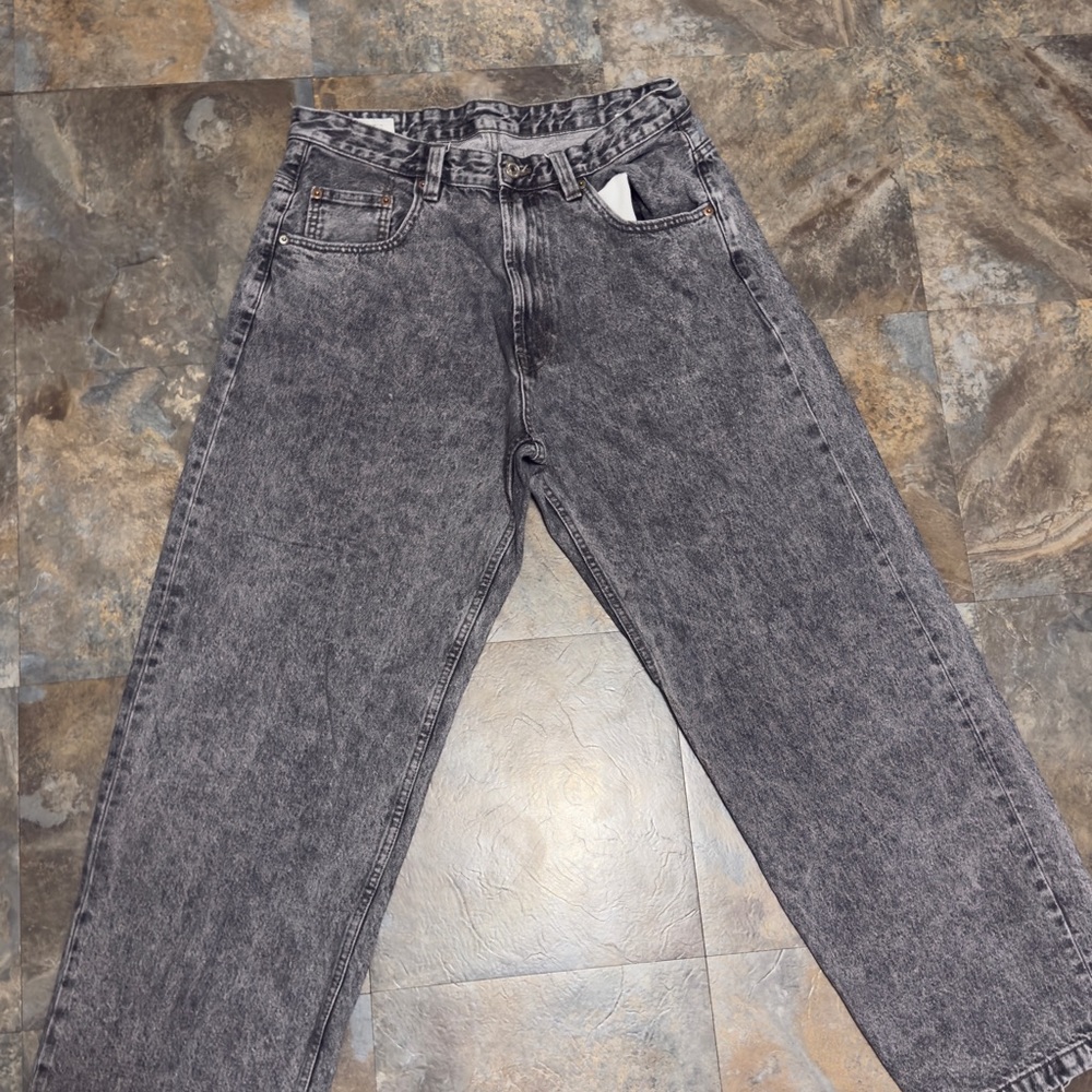 Zara Men's Gray Relaxed Jean